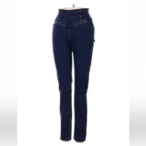 JEANS hi rise skinny leg basque waist jeans, size 27